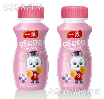 一濃哈尼貝貝乳味飲料100ml