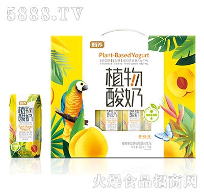 甄養(yǎng)植物酸奶黃桃味200gx12