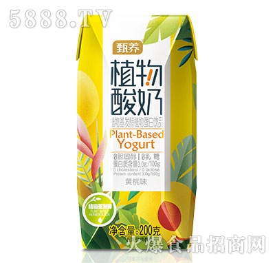 甄養(yǎng)植物酸奶黃桃味200g