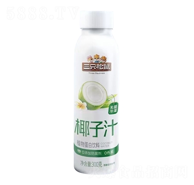 三只松鼠椰子汁植物蛋白飲料300g