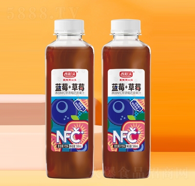 吉彩頭藍莓+草莓復合果汁飲料500ml