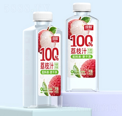 探鮮100%荔枝汁450g