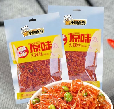 小鵬食品原味火辣絲辣條休閑零食
