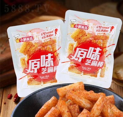 小鵬食品原味芝麻棒辣條休閑零食