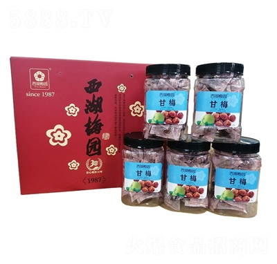 西湖梅園甘梅禮盒裝蜜餞果干休閑食品招商
