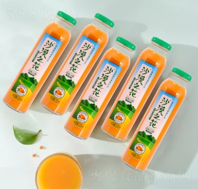 沙漠之花國(guó)產(chǎn)沙棘汁網(wǎng)紅果汁活力飲料整箱內(nèi)蒙特產(chǎn)野山沙棘瓶裝