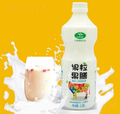 小白蘭果粒乳酸菌飲料休閑飲品招商1.25L