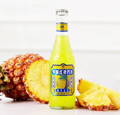 中原紅老汽水菠蘿味碳酸飲料300ml