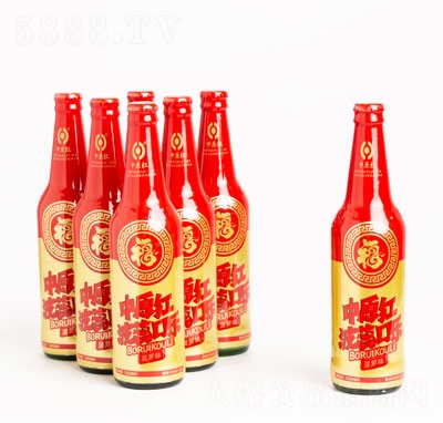 中原紅紅福玻璃瓶口樂汽水碳酸飲料（瓶）
