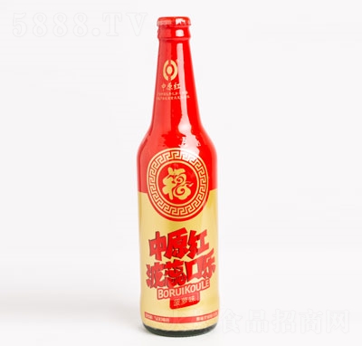 中原紅紅福玻璃瓶口樂汽水碳酸飲料