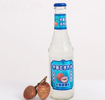 中原紅老汽水荔枝味碳酸飲料280ml
