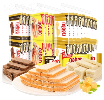 麗芝士奶酪巧克力香草威化餅干25g散裝休閑零食