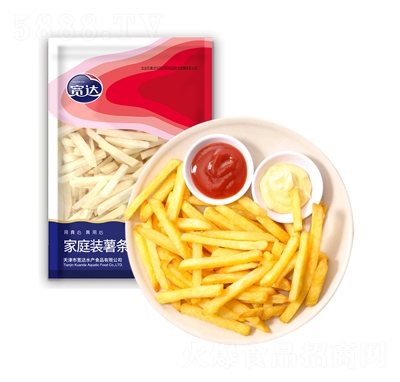寬達家庭裝薯條580g速凍食品招商代理