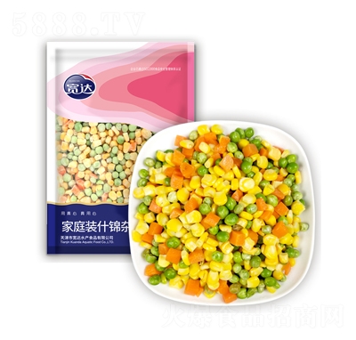 寬達家庭裝什錦雜菜800g速凍食品招商代理