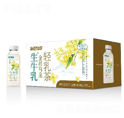 湯臣牧場生牛乳金桂烏龍輕乳茶450ml×15瓶