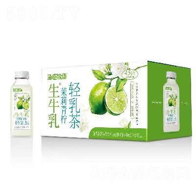 湯臣牧場生牛乳茉莉青檸輕乳茶450ml×15瓶
