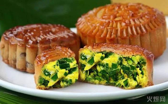 韭菜餡月餅 韭菜餡月餅